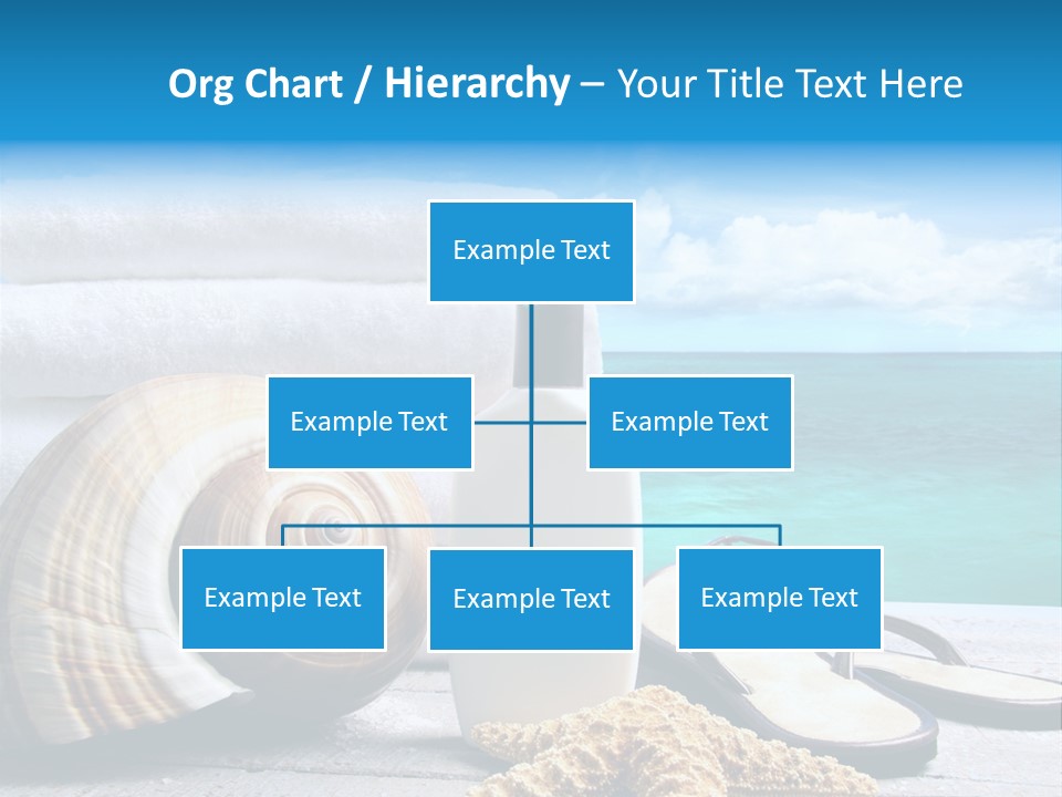 Care Suntan Shower PowerPoint Template
