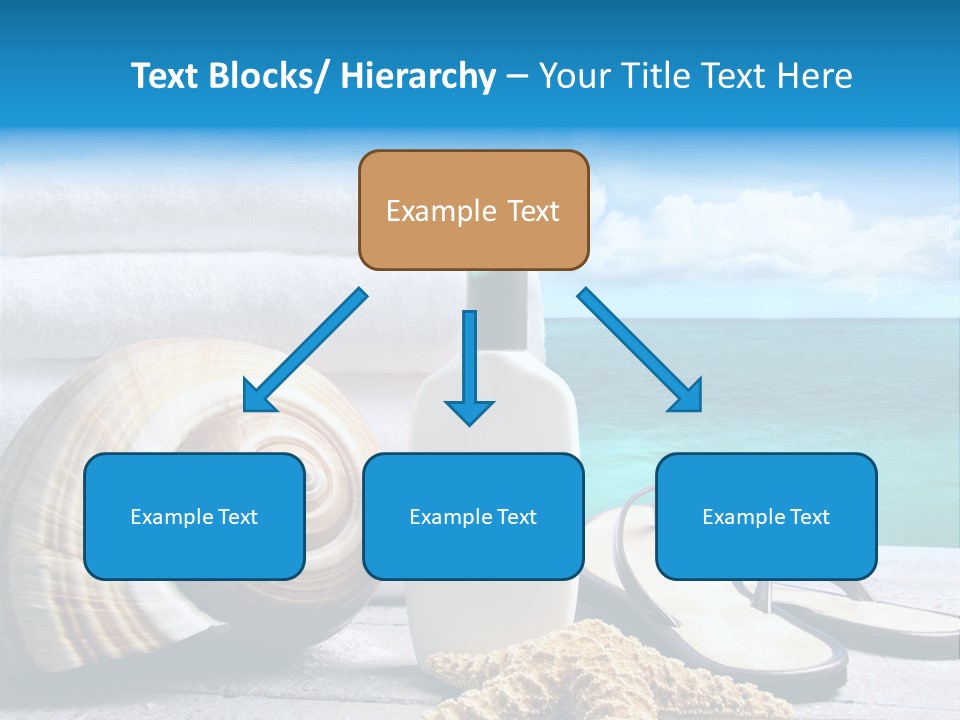 Care Suntan Shower PowerPoint Template