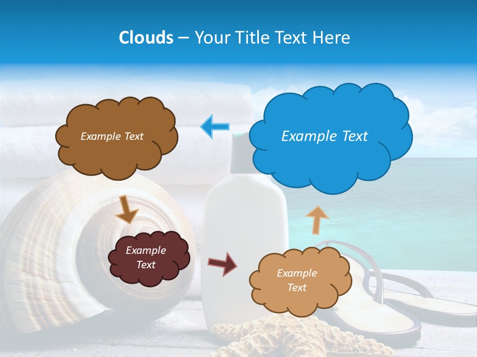 Care Suntan Shower PowerPoint Template