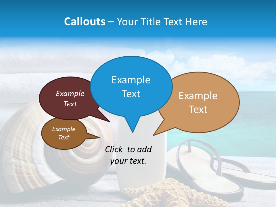 Care Suntan Shower PowerPoint Template