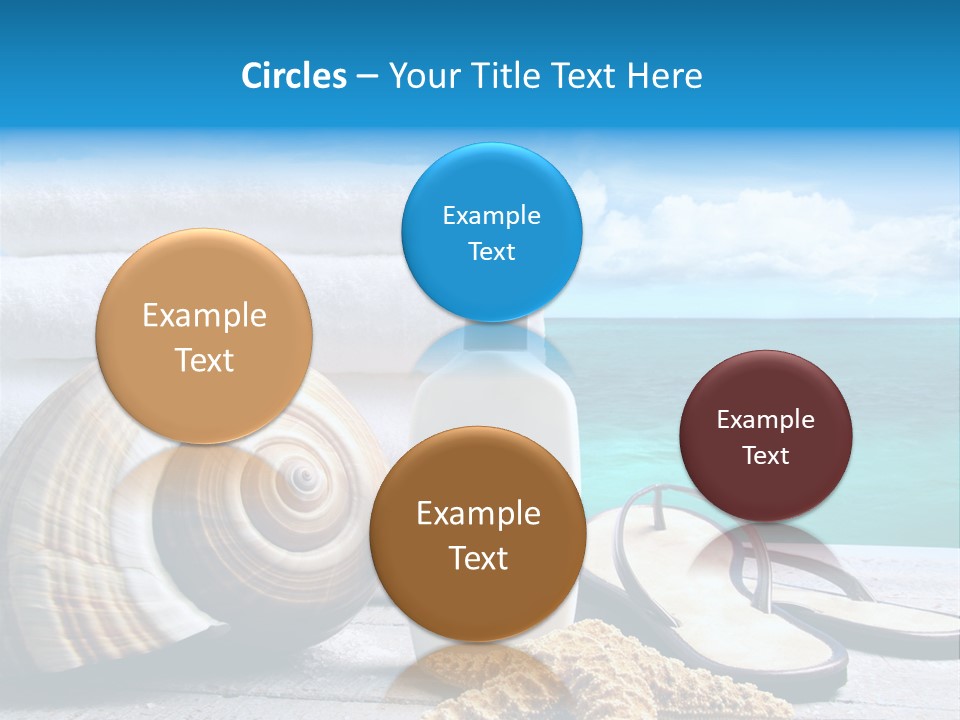 Care Suntan Shower PowerPoint Template