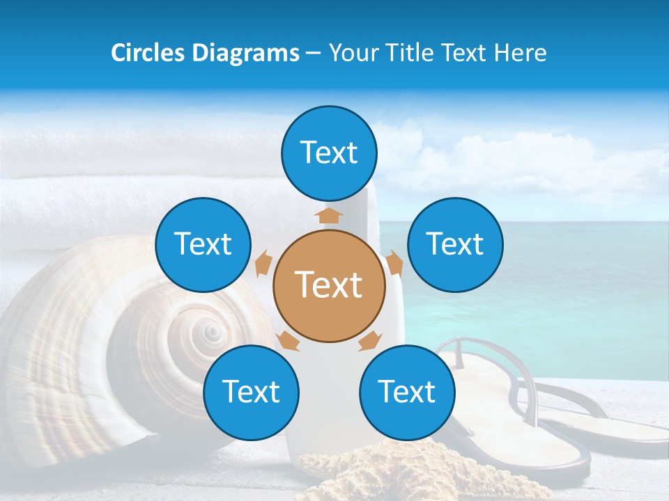 Care Suntan Shower PowerPoint Template