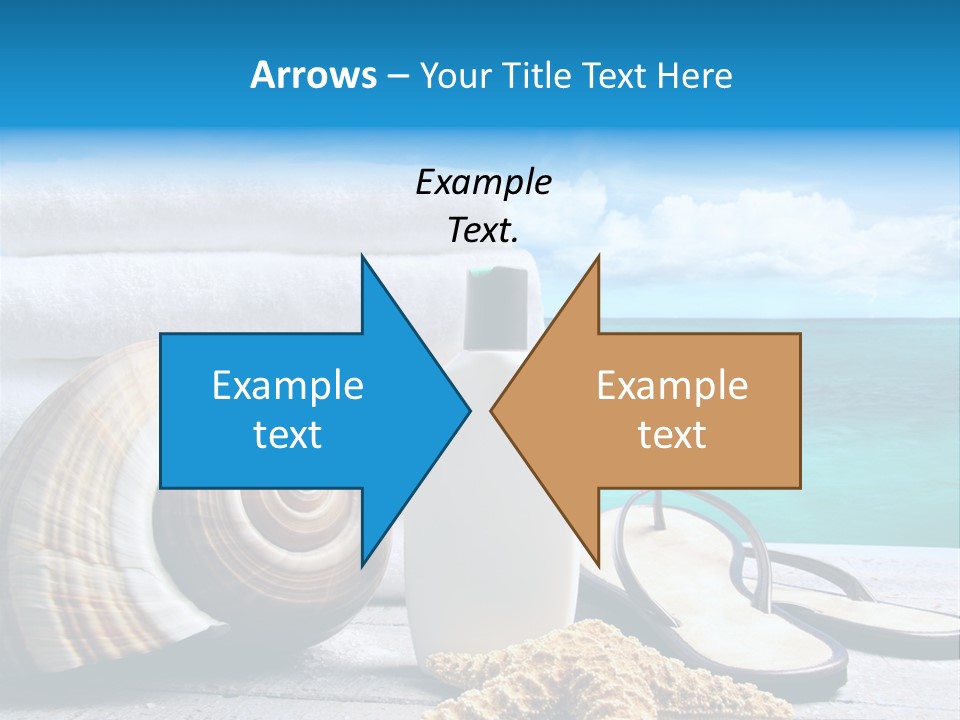 Care Suntan Shower PowerPoint Template