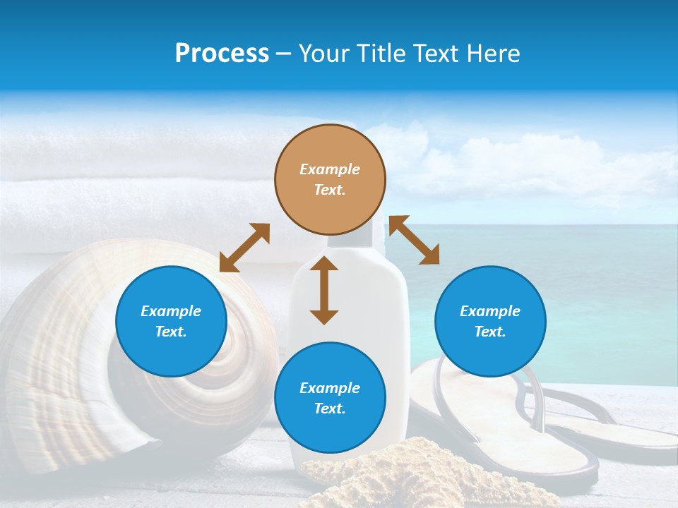 Care Suntan Shower PowerPoint Template