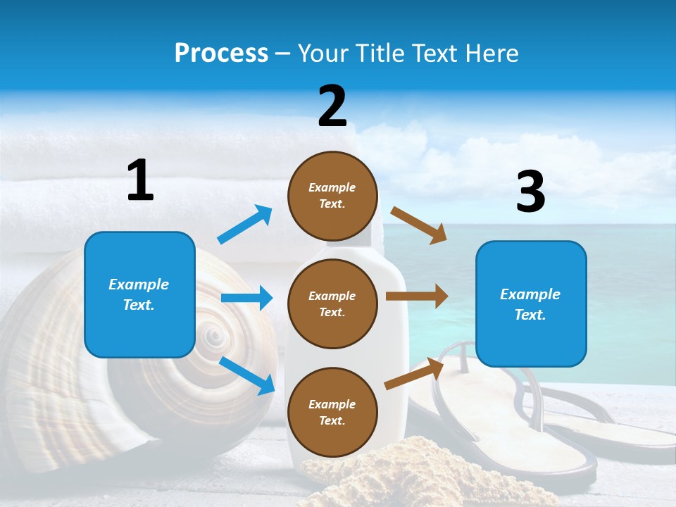 Care Suntan Shower PowerPoint Template