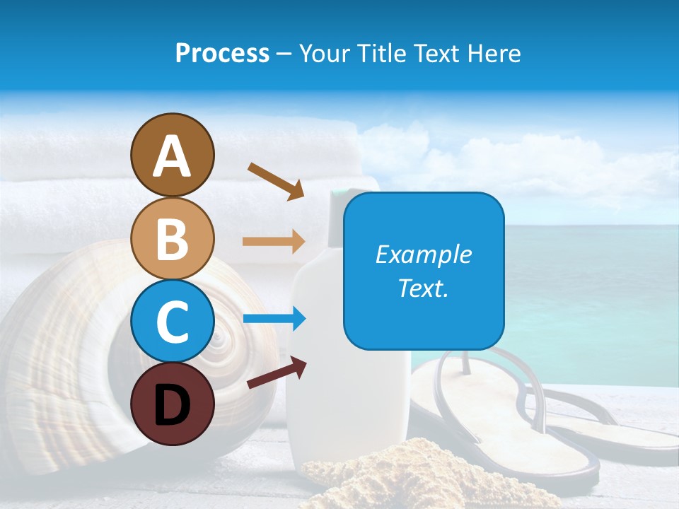 Care Suntan Shower PowerPoint Template