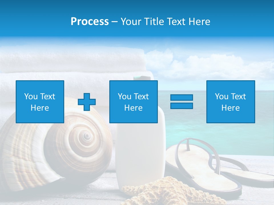 Care Suntan Shower PowerPoint Template