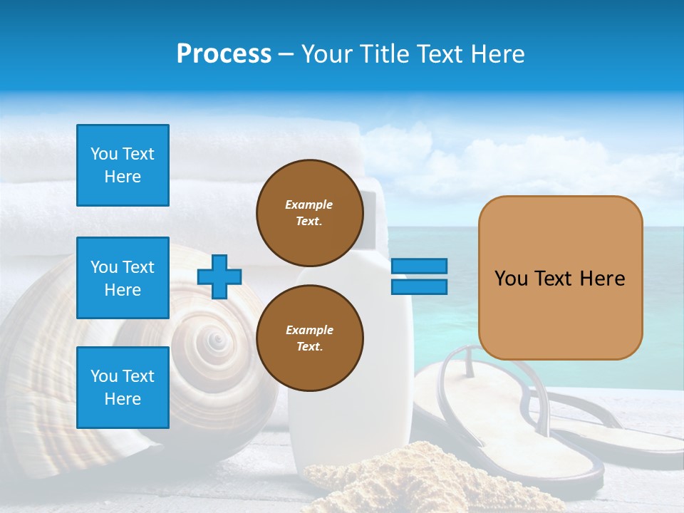 Care Suntan Shower PowerPoint Template