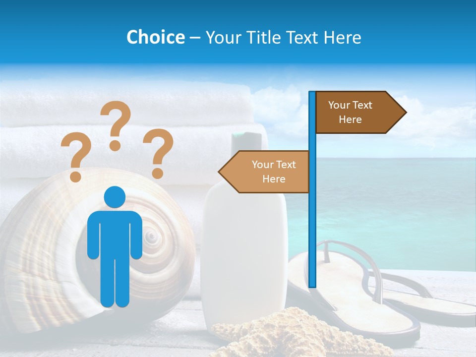 Care Suntan Shower PowerPoint Template