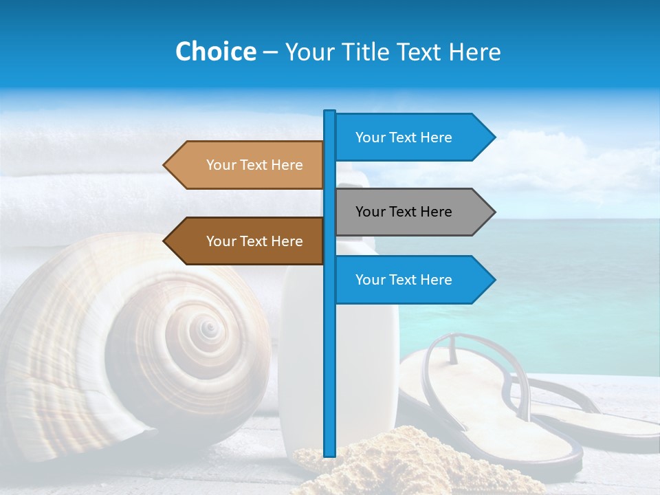 Care Suntan Shower PowerPoint Template