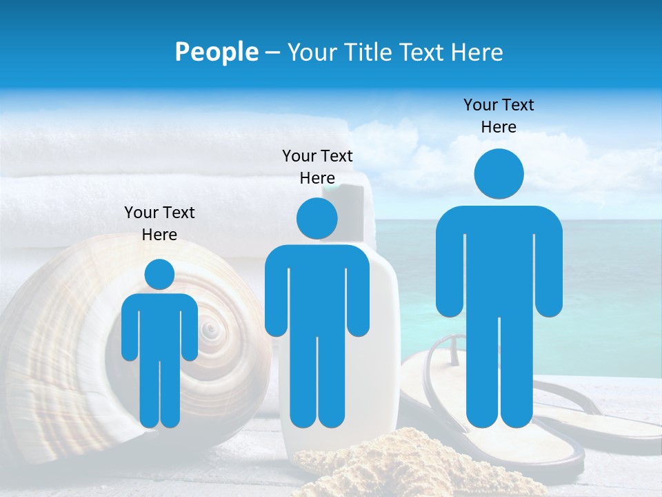 Care Suntan Shower PowerPoint Template