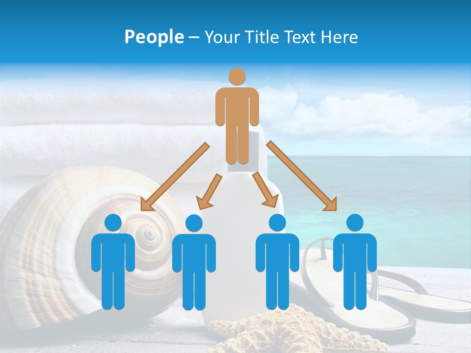 Care Suntan Shower PowerPoint Template