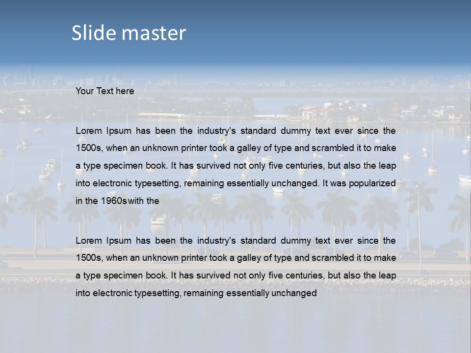 Sports Blue Sun PowerPoint Template