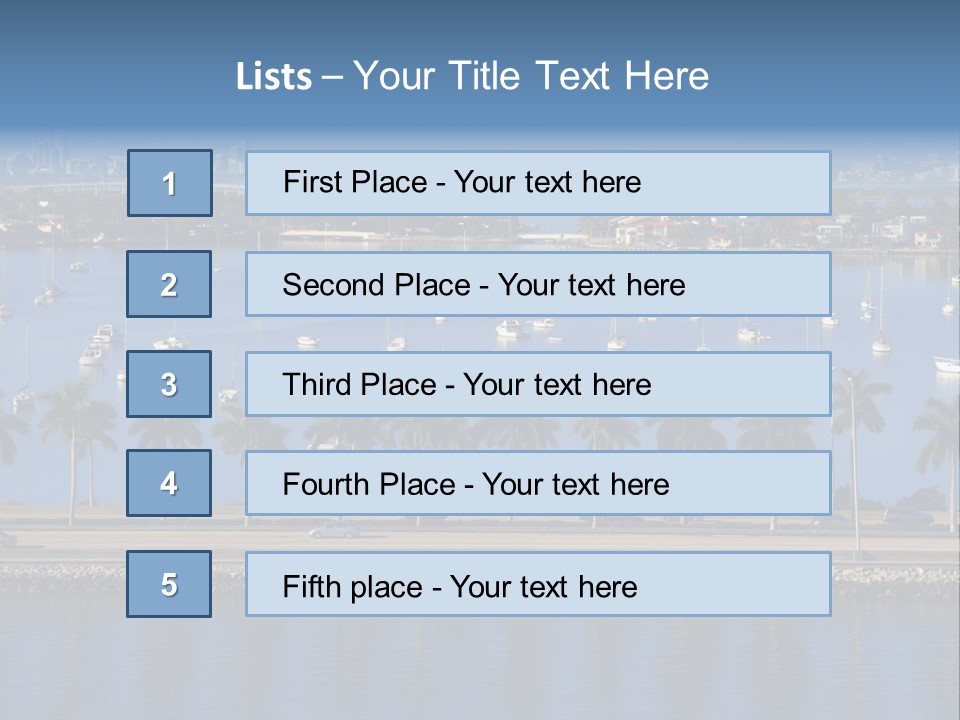 Sports Blue Sun PowerPoint Template