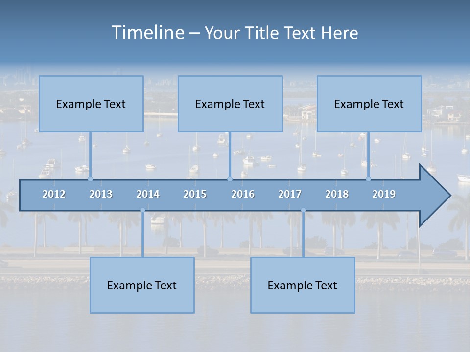 Sports Blue Sun PowerPoint Template