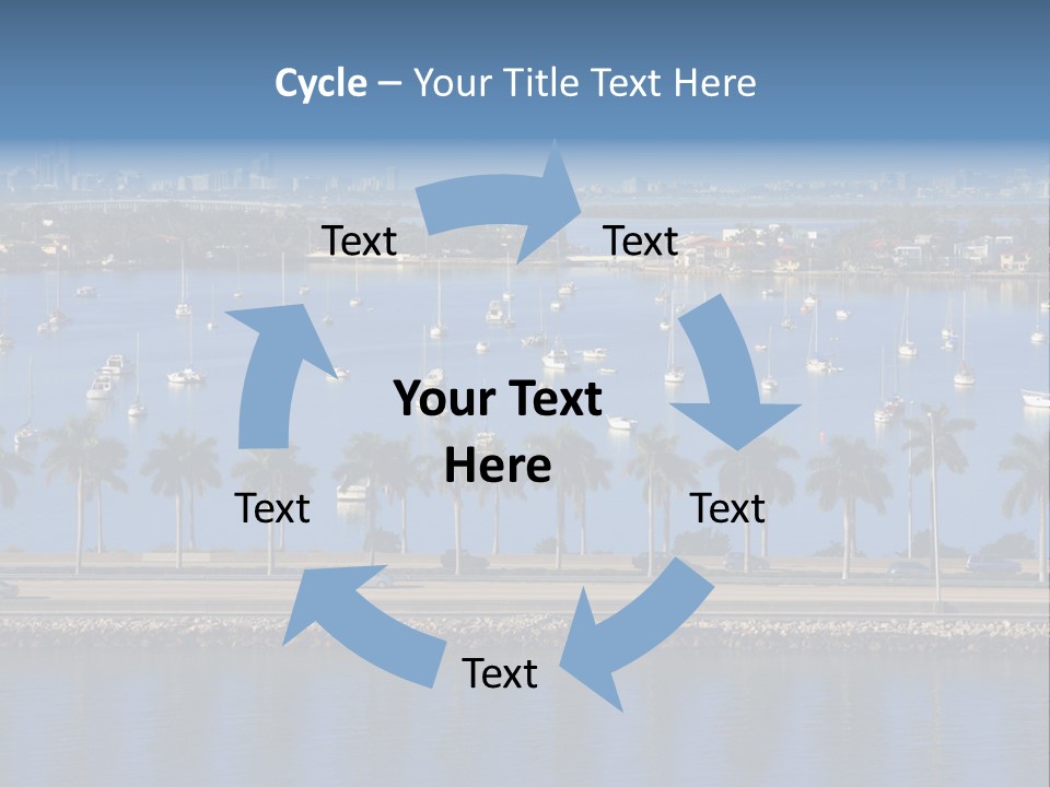 Sports Blue Sun PowerPoint Template