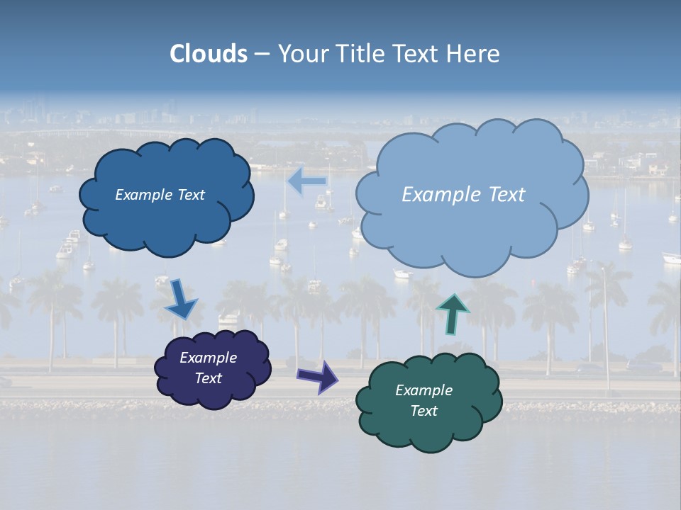 Sports Blue Sun PowerPoint Template