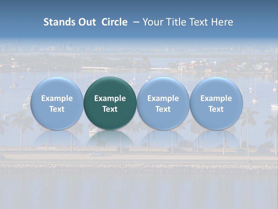 Sports Blue Sun PowerPoint Template