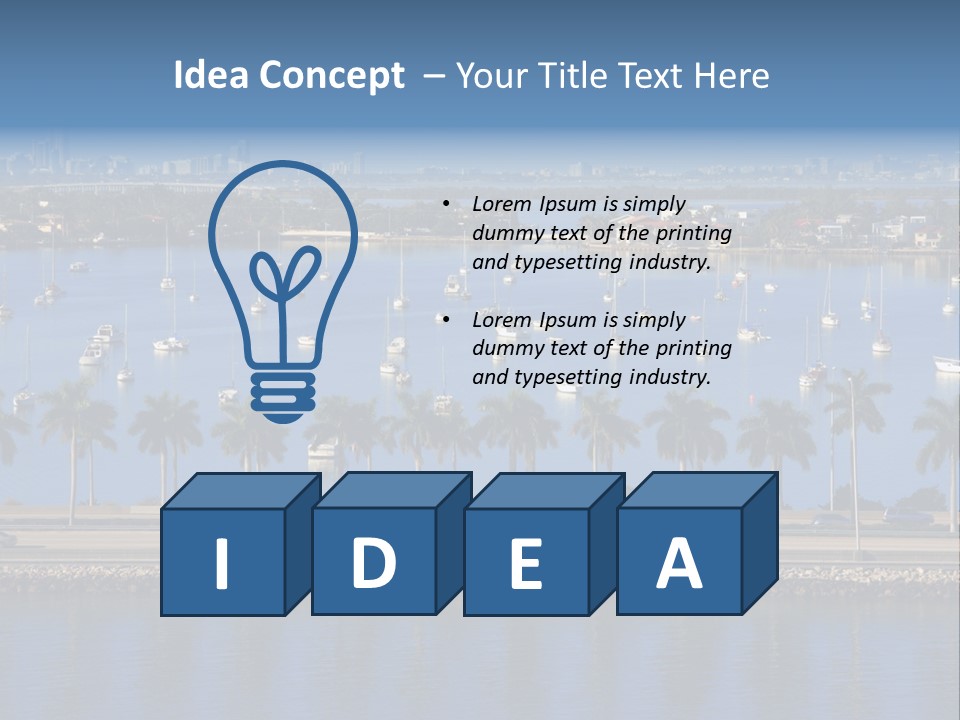 Sports Blue Sun PowerPoint Template