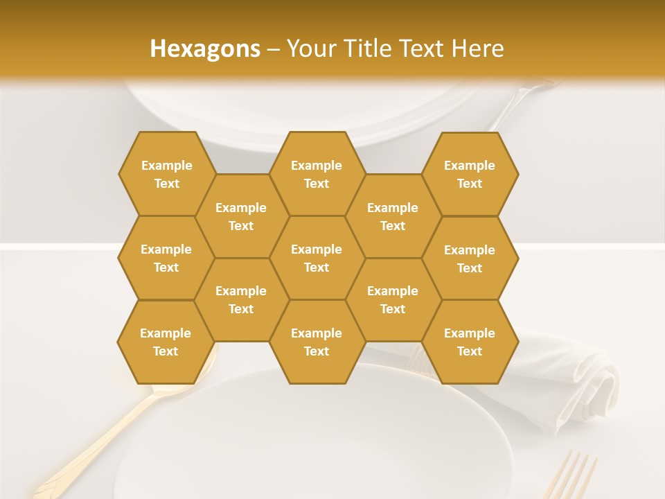 Set Lunch White PowerPoint Template