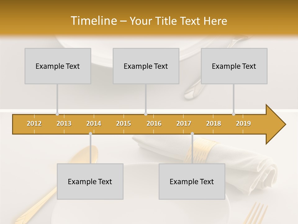 Set Lunch White PowerPoint Template