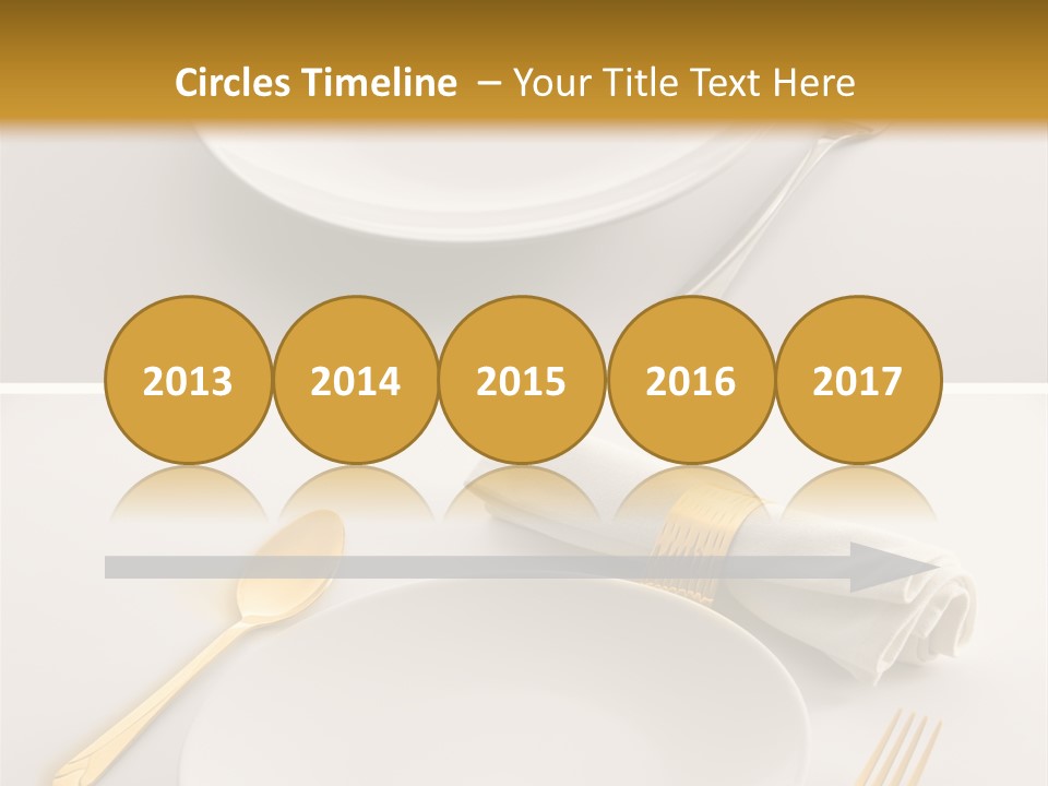 Set Lunch White PowerPoint Template