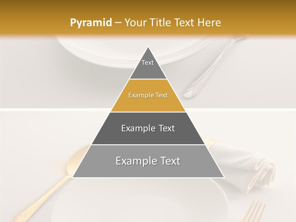 Set Lunch White PowerPoint Template