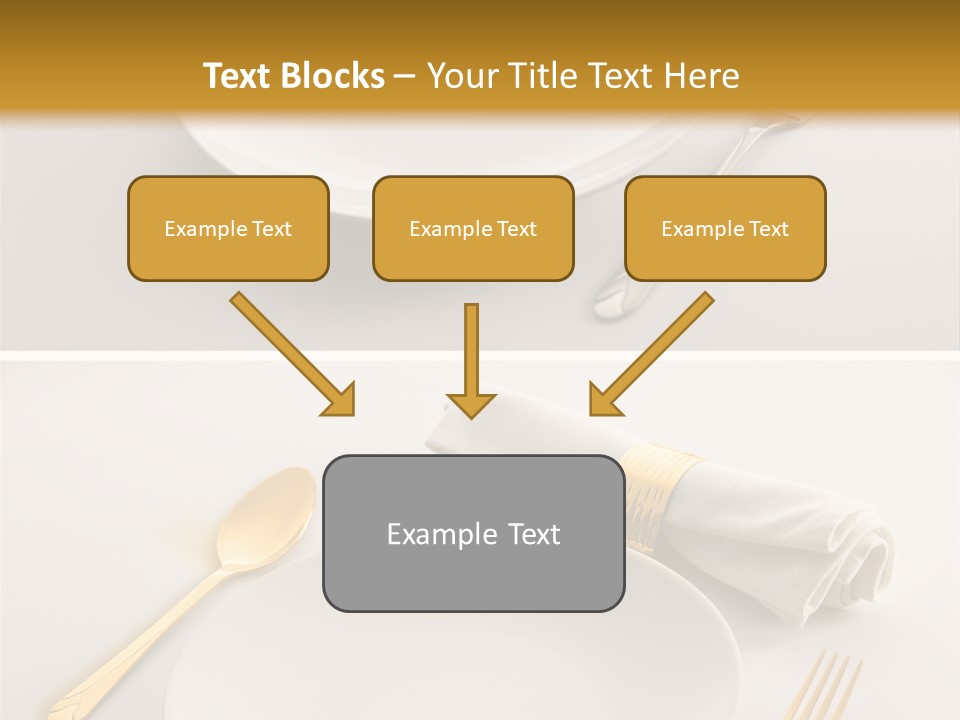 Set Lunch White PowerPoint Template