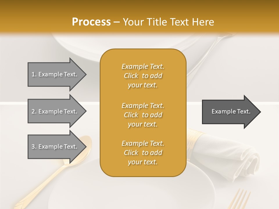Set Lunch White PowerPoint Template