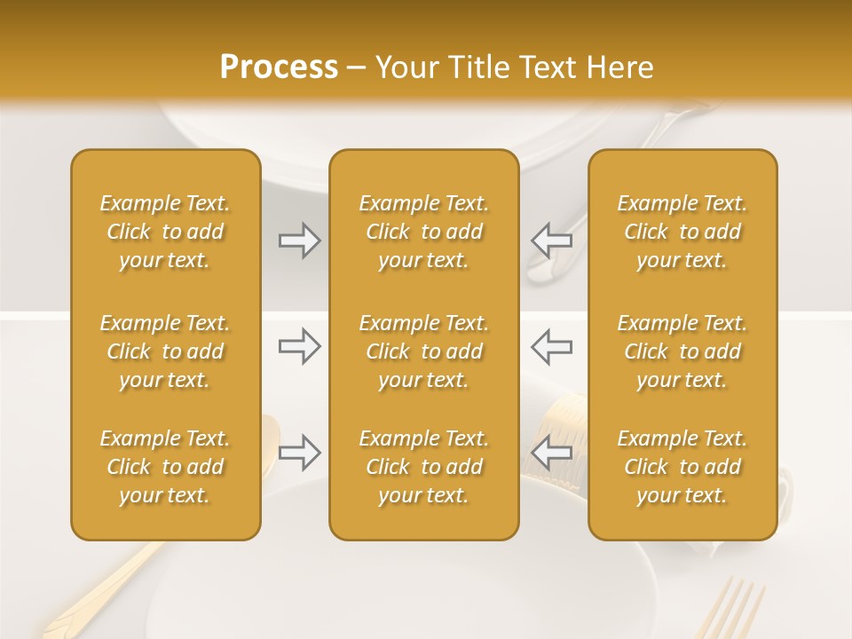 Set Lunch White PowerPoint Template