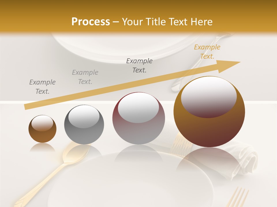 Set Lunch White PowerPoint Template