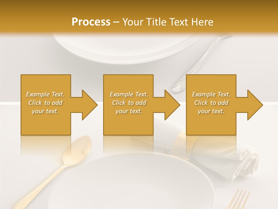 Set Lunch White PowerPoint Template