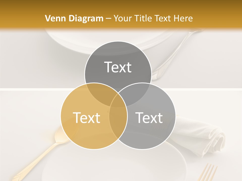 Set Lunch White PowerPoint Template