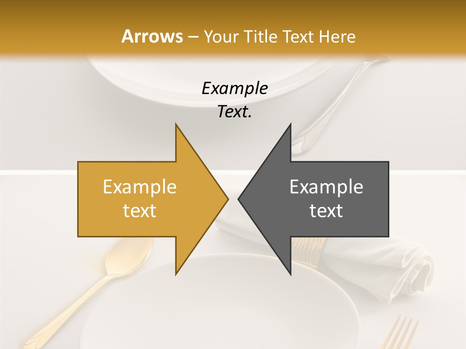 Set Lunch White PowerPoint Template