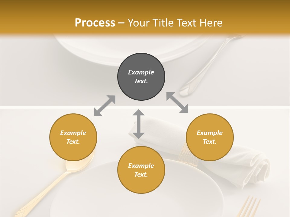 Set Lunch White PowerPoint Template