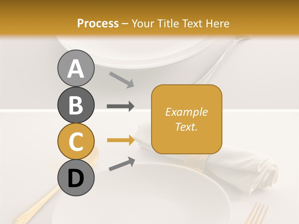 Set Lunch White PowerPoint Template