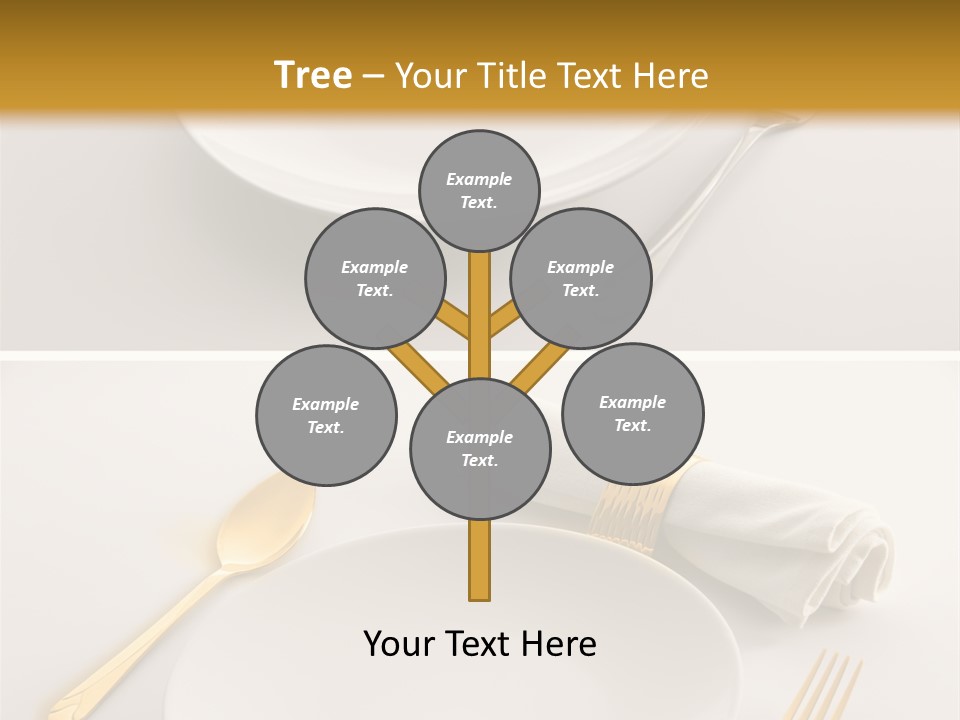 Set Lunch White PowerPoint Template