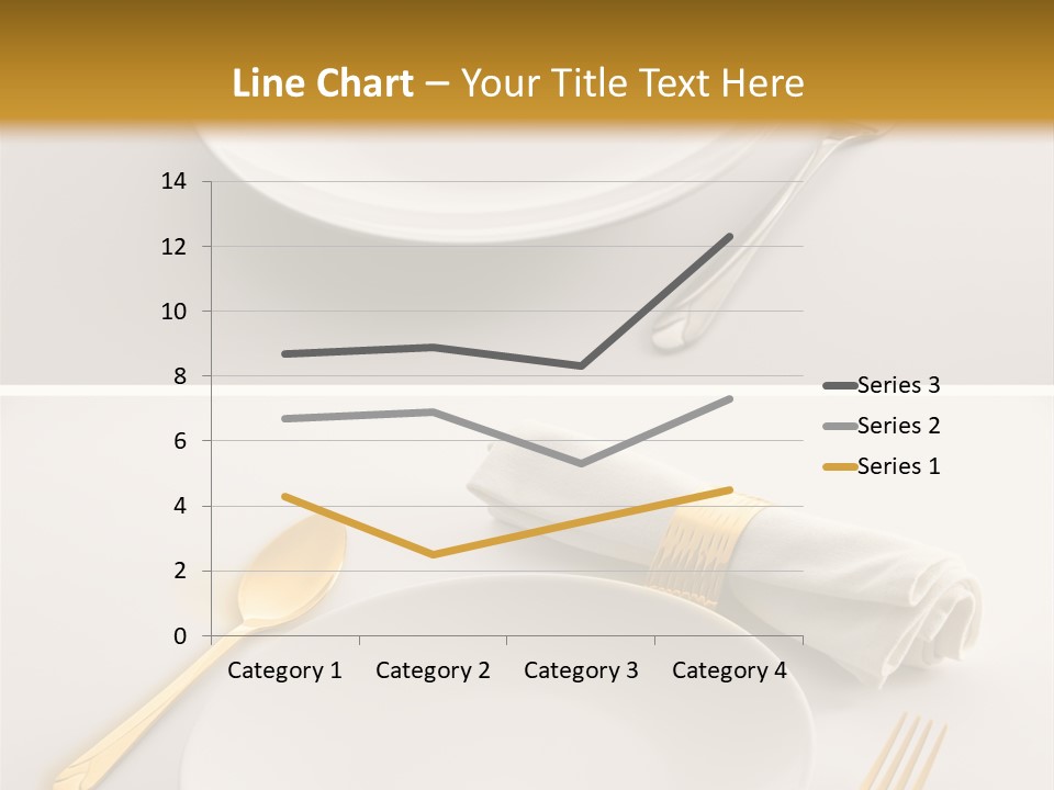 Set Lunch White PowerPoint Template