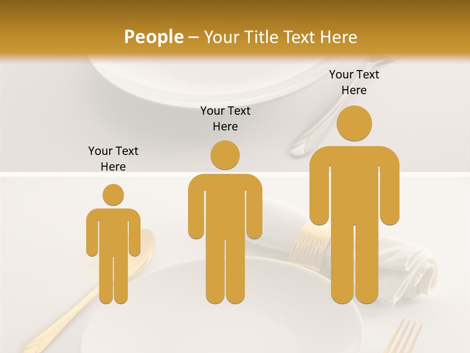 Set Lunch White PowerPoint Template