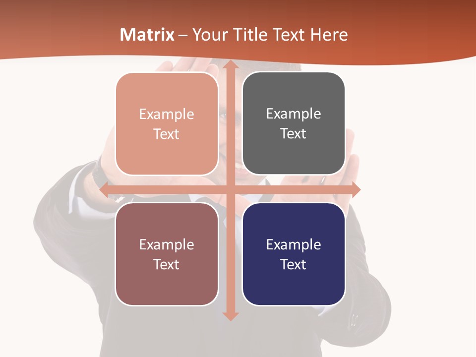 Sign Young Gesticulate PowerPoint Template