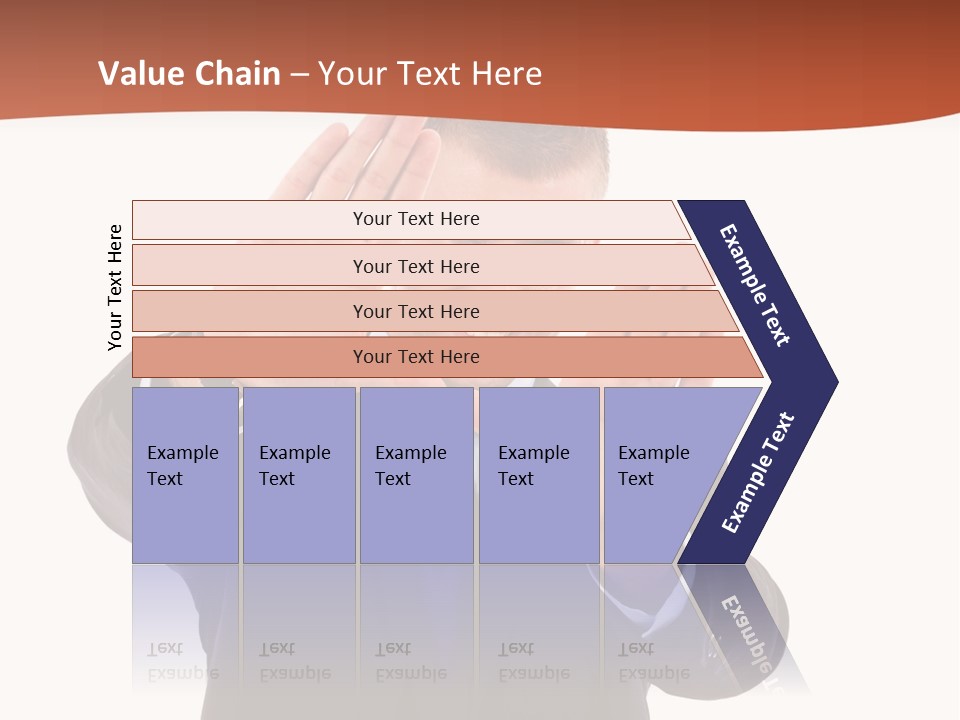 Sign Young Gesticulate PowerPoint Template