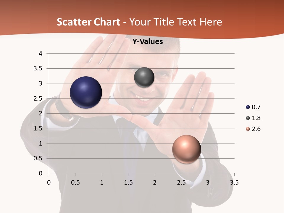 Sign Young Gesticulate PowerPoint Template