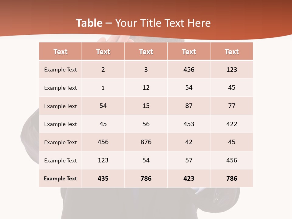 Sign Young Gesticulate PowerPoint Template