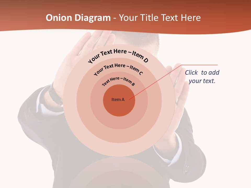 Sign Young Gesticulate PowerPoint Template