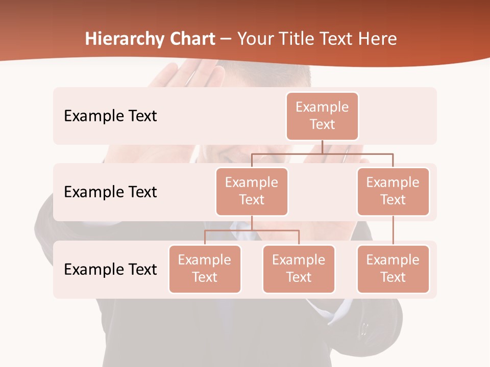 Sign Young Gesticulate PowerPoint Template