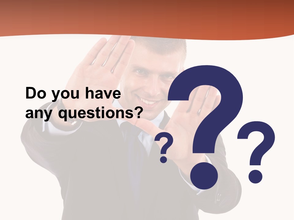 Sign Young Gesticulate PowerPoint Template