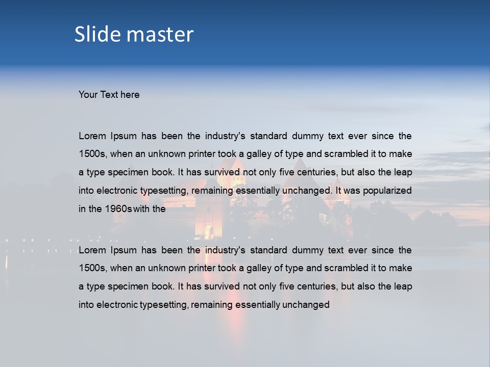 Old Clouds Gothic PowerPoint Template