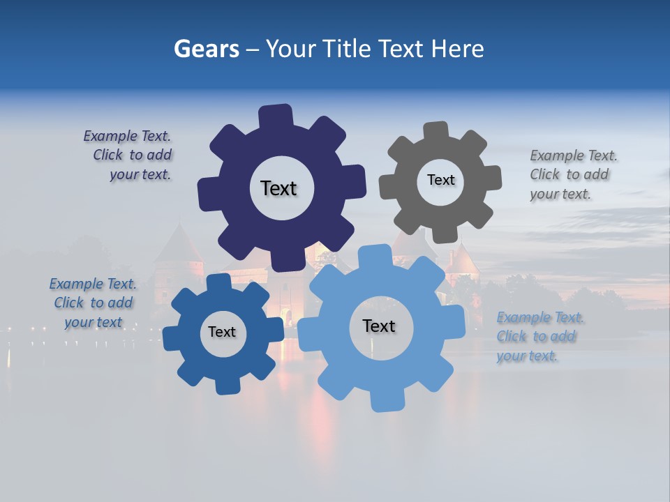 Old Clouds Gothic PowerPoint Template