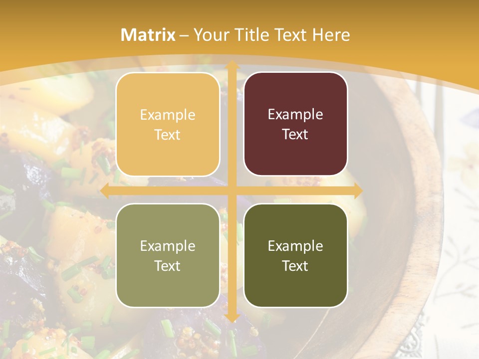 Sauce Vegetarian Variation PowerPoint Template