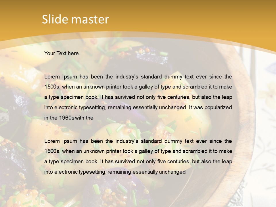 Sauce Vegetarian Variation PowerPoint Template